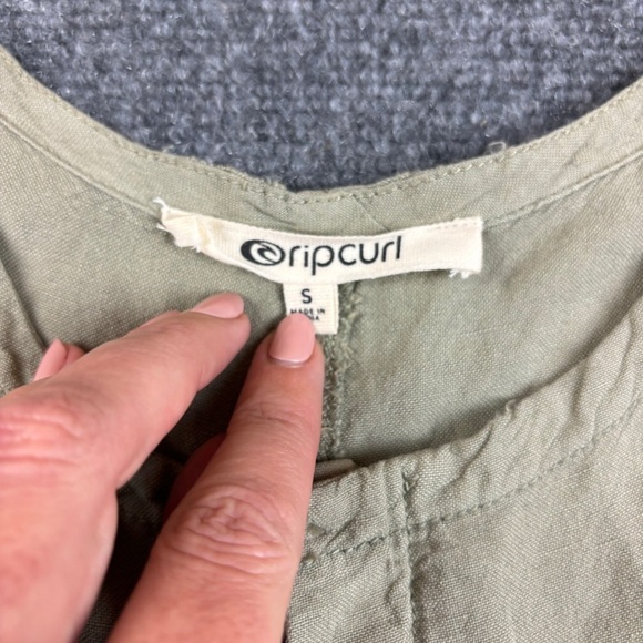 RIP CURL Women’s Panoma Romper Stone Green NWT size: Small - Picture 5 of 11